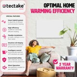 thumbnail of tectake Hybrid-Infrarotheizung mit Thermostat und Kippschutz 60 x 40 x 2,5 cm Weiß