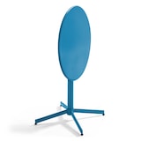 thumbnail of Set di tavolo e 2 sedie da bistrot in metallo turchese - Oviala