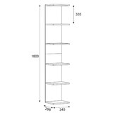 thumbnail of VCM  Lazas  H. 180 x B. 35 x T. 30 cm