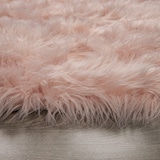 thumbnail of Hochflor Teppich Shaggy waschmaschinenwaschbar Einfarbig Schlafzimmer schmutzabweisend Rosa Rund 120D | 100% Polyester | Florhöhe: 60 mm