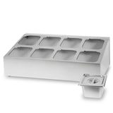 thumbnail of Contenedor de ingredientes VERTES 2 x 4 x 1/6 GN acero inox, 100 mm, higiénico, resistente, -40° a 300 °C, para baño maría y gastronomía