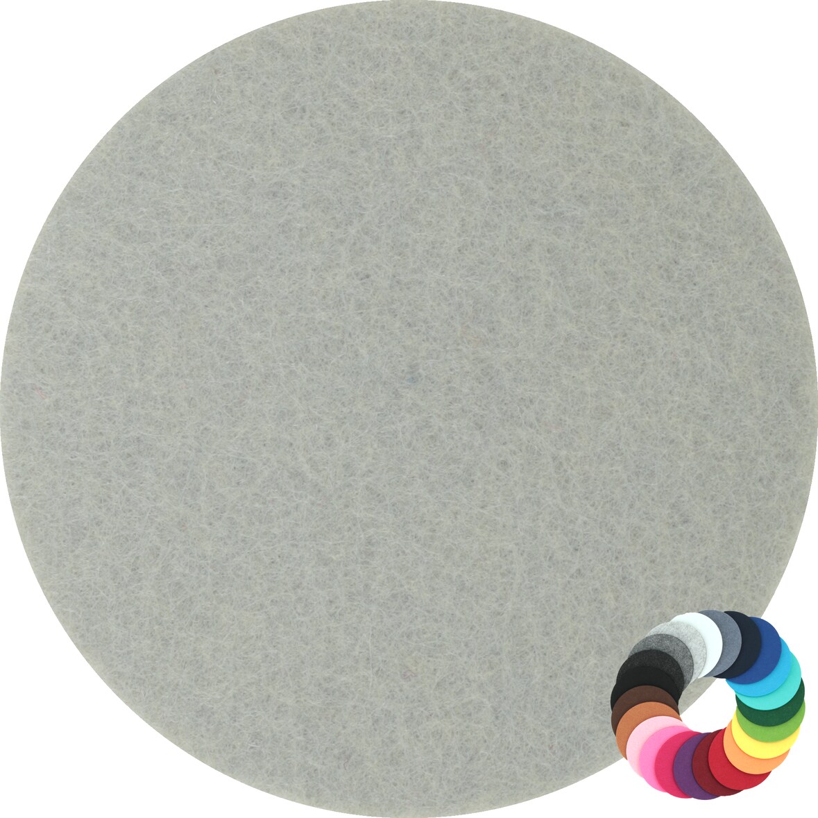 BIASTO - Premium Filz Untersetzer - rund 15cm - Farbe: grau (HF024). Design Glas-Untersetzer für Getränke, Tisch, Bar, Tasse, Vase