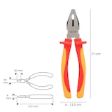 thumbnail of WOLFPACK - Alicates Universales 200 mm. Mangos Aislados VDE de 1.000 V. Acero Cromo Vanadio