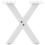 thumbnail of Pieds De Table Basse En Forme De X, 2 Pièces, Blanc, 40 X (30 31) Cm, Acier