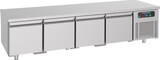 thumbnail of Gastro Edelstahl Unterbaukühltisch mit eingebauter Kühlung 4 Schubladen