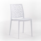 thumbnail of GARTEN-ESSSET OLIVER + 6 STÜHLE ANNA aus Harz mit Glasfaser, modernes und robustes Design, ideal für Garten, Terrasse oder Veranda – Weiß