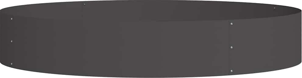 vidaXL Gartenblumentopf Schwarz 120 x 120 x 20 cm Stahl