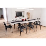 thumbnail of Set de 6 chaises en polypropylène avec fibre de verre, empilables pour extérieur et jardin, bar et restaurant, cuisine design moderne -Charlotte- Noir