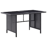 thumbnail of vidaXL 6-delige tuin loungeset met kussens poly rotan zwart