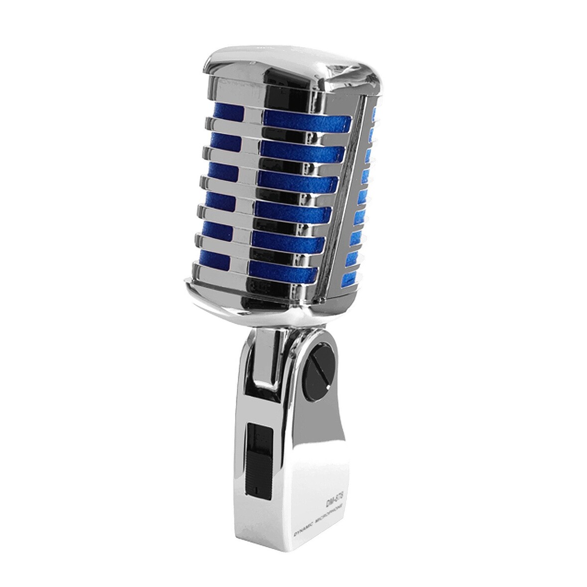 Microphone Rétro Karma DM878 en métal avec une prise XLR et un connecteur pour trépied - Mallette de transport