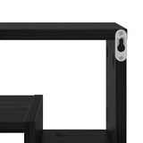 thumbnail of vidaXL Wandplank met plank Zwart eiken 82 x 15 x 51 cm Bewerkt hout