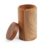 thumbnail of Bazar Bizar Voorraadpot van teakhout 10x10x19 cm naturel