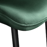 thumbnail of tectake Lot de 8 chaises Rembourrées aspect velours Ergonomique vert foncé - 404932