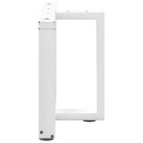 thumbnail of vidaXL Couchtischbeine T-Form 2 Stk. Weiß 50x25x(42-43) cm Stahl
