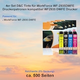 thumbnail of 4er Set D&C Tinte für WorkForce WF-2935DWFE Druckerpatronen kompatibel WF2935 DWFE Drucker