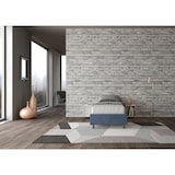 thumbnail of Letto Singolo contenitore imbottito 90x210 microfibra blu Azelia