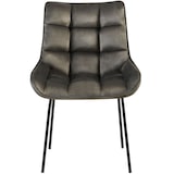 thumbnail of Chaise de salle à manger Saranda Anthracite/Velours