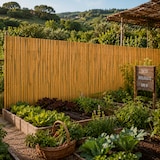 thumbnail of Arella In Bambù Naturale Per Recinzione E Copertura Da Esterno Schermatura Privacy Stuoia Canna Cannette Bamboo Ombreggiante Per Giardino 1 x 3 Metri