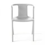 thumbnail of Design-Gartensessel aus weißem Kunststoff