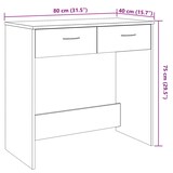 thumbnail of vidaXL Schreibtisch Altholz-Optik 80x40x75 cm Holzwerkstoff