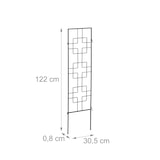 thumbnail of Relaxdays Rankgitter Metall, 3er Set, zum Stecken, Rankhilfe für Kletterpflanzen, 122 x 30,5 cm, Spalier Garten, schwarz