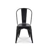 thumbnail of Lot de 6 chaises en métal noir mat - Style industriel