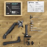 thumbnail of ONKRON Monitorhalterung Tisch für 17-38 Zoll, bis 11 kg, höhenverstellbar, VESA 75x75 & 100x100, schwenkbar, neigbar, drehbar, Schwarz MS75-B