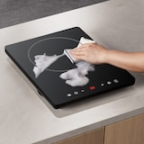 thumbnail of CDV Draagbare inductiekookplaat, aanraakbediening, 9 standen & timer, 2000W Boost-functie CDV201T