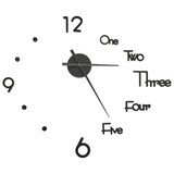 thumbnail of vidaXL 3D-wandklok modern XXL 100 cm zwart