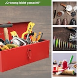 thumbnail of Werkzeugkiste 38 x 16 x 12,5 cm ca. 7,5 L verschließbares Fach klappbarer Tragegriff rot