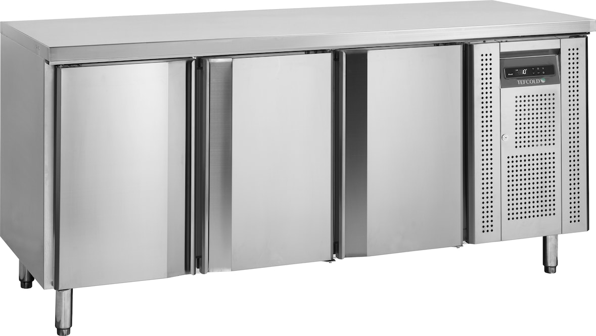 TEFCOLD Thekenkühlschrank Euronorm BK310 580l SS 304