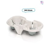 thumbnail of Becherhalter, praktische & kompostierbare Chinet-Transporthilfe für 2 Becher, 21 x 11 x 4 cm, 360 Stk