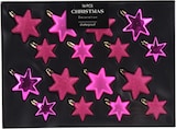 thumbnail of 16tlg Weihnachtskugel Christbaumkugeln Baumkugel Set Sterne Pink