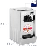 thumbnail of Royal Catering Máquina de helados soft - 1640 W - 23 l/h - 3 sabores -