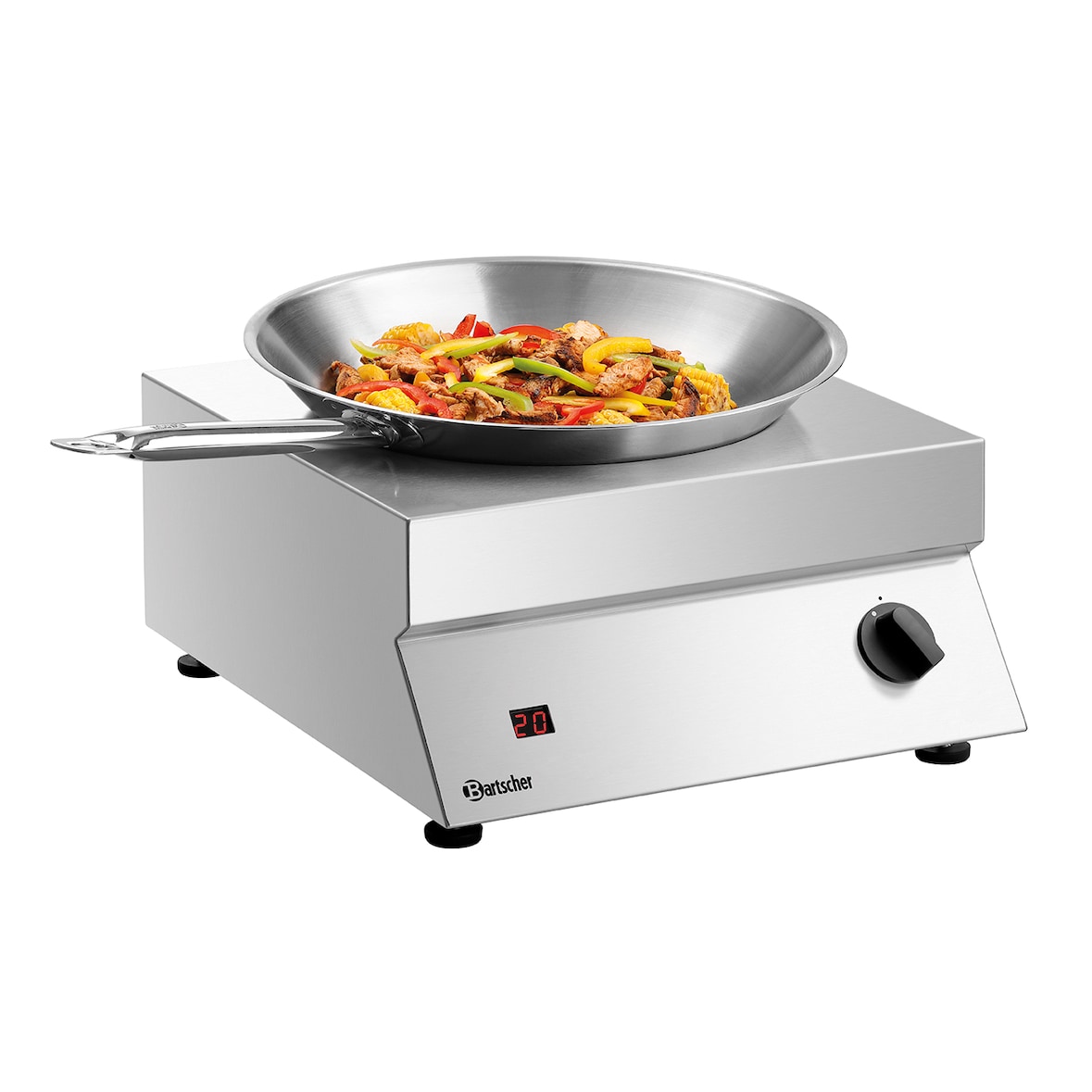 Inductiewok | Elektrisch | 70/293 | 1 Brander | 7kW | 400x455x180(h)mm