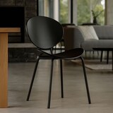 thumbnail of Now's Home - Lot de 2 chaises en bois et pieds en métal noir