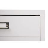 thumbnail of Verrijdbaar onderstel HWC-L49, ladekast stalen archiefkast, metaal 75x40x41cm 5 laden ~ wit