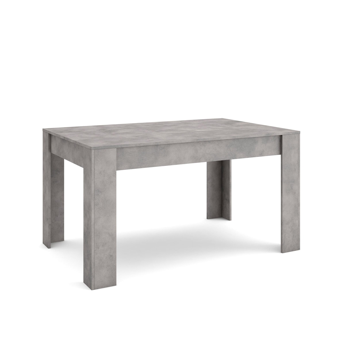 Esstisch, Küche, Esszimmer, 140x90x76cm, Für 6 Personen, Küchentisch, Moderner Stil, Zementgrau _ 487_3