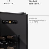 thumbnail of Klarstein Silent Vino 12 Uno Weinkühlschrank 31 L / 12 Fl 5-18 °C Touch Schwarz