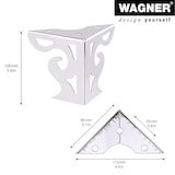 thumbnail of WAGNER Möbelfüße SOFA WINGS 4tlg. Set - 8 x 8 x 10 cm, Stahl verchromt, Anschraubplatte, für Palettenmöbel - 12042004