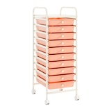 thumbnail of COSTWAY Rollwagen mit Schubladen Rollcontainer Badezimmerwagen Badezimmerwagen Badezimmerregal (Hellrosa)