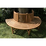 thumbnail of 180° Baumbank Male mit Rückenlehne aus Teak braun