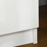 thumbnail of HOMCOM Mesa de Cabeceira com Luz LED Mesa de Cabeceira  Painel de Alto Brilho 2 Gavetas e Controlo 45x35x52 cm Branco