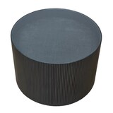 thumbnail of SVITA CARLA Beistelltisch Wohnzimmertisch 59x39cm (Ø x H) Paulownia Holz Schwarz