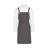 thumbnail of PROVENCE - Crossover Eyelets Bib Apron with Pocket: One Size / Enamel Blue