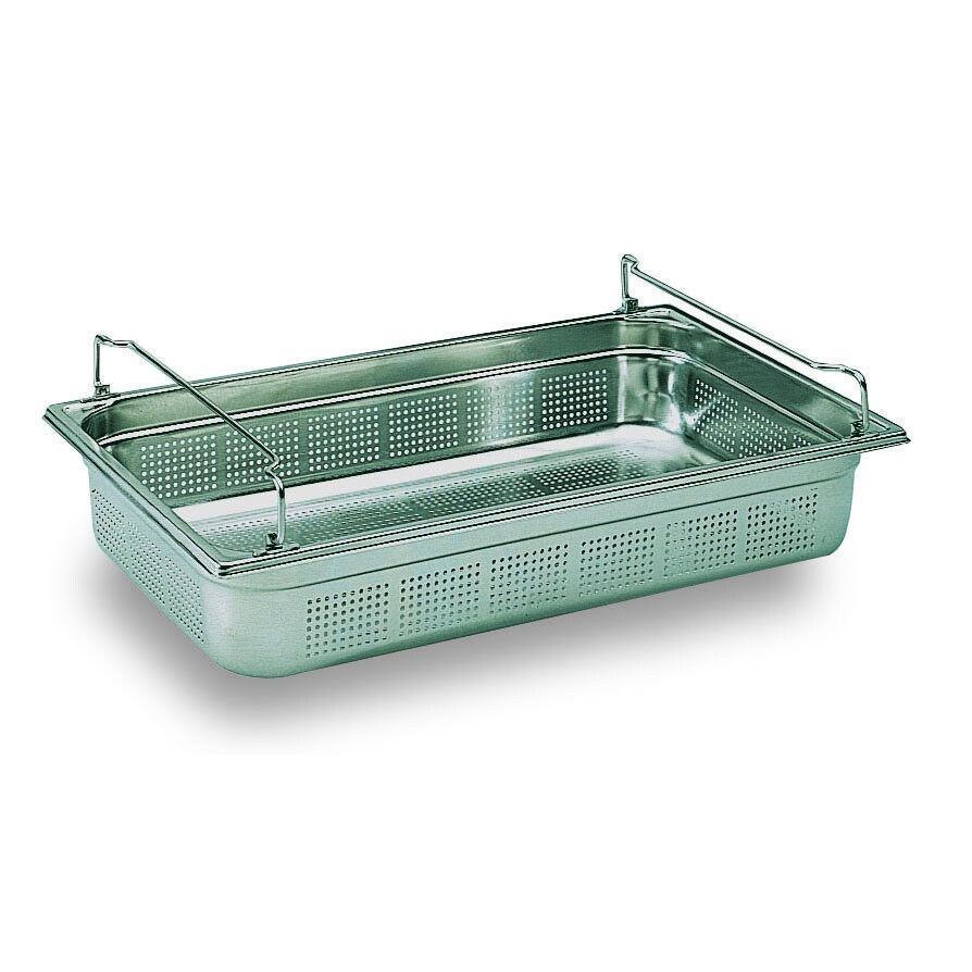 Bourgeat Bac gastro inox GN 1/1 H.15 cm perforé avec anses panier Bourgeat - 741515