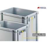 thumbnail of PROREGAL Eurobehälter mit geschlossenem Griff | HxBxT 7,5x40x60cm | 15 Liter | Grau | Eurobox, Transportbox, Transportbehälter, Stapelbehälter