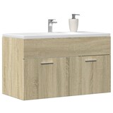 thumbnail of vidaXL Waschbeckenunterschrank Sonoma-Eiche 80x38,5x46cm Holzwerkstoff