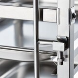 thumbnail of Dienbladenwagen van roestvrij staal, geschikt voor 14 x GN 1/1, 380 x 550 x 1735 mm (B x D x H)