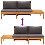 thumbnail of vidaXL 4-tlg. Garten-Lounge-Set mit Dunkelgrauen Kissen Akazienholz